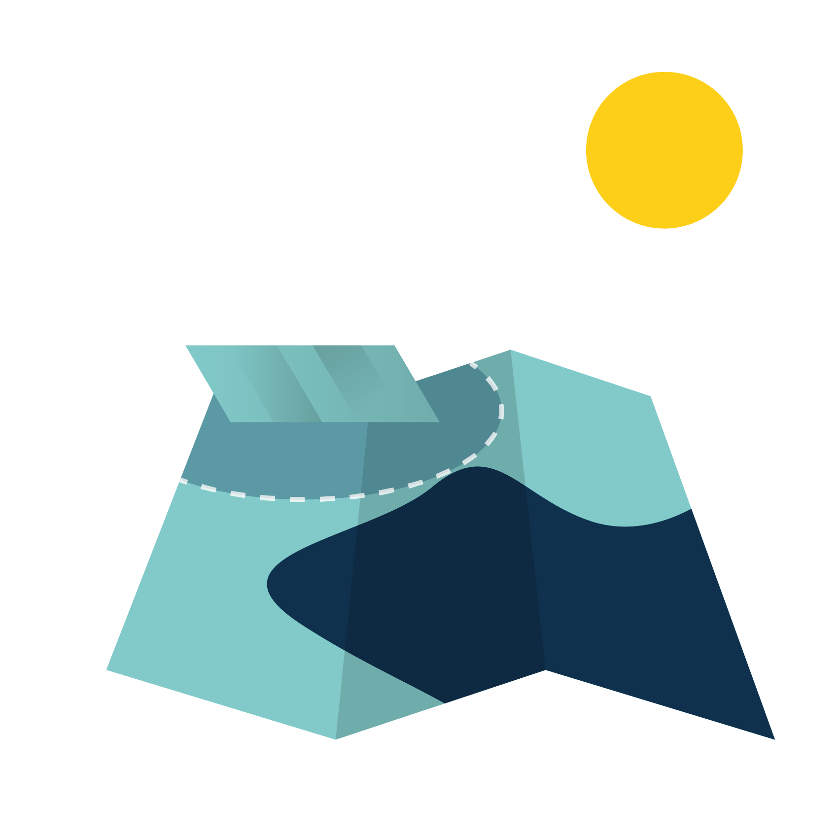 icoon Ruimtegebruik opwek zon op land RES